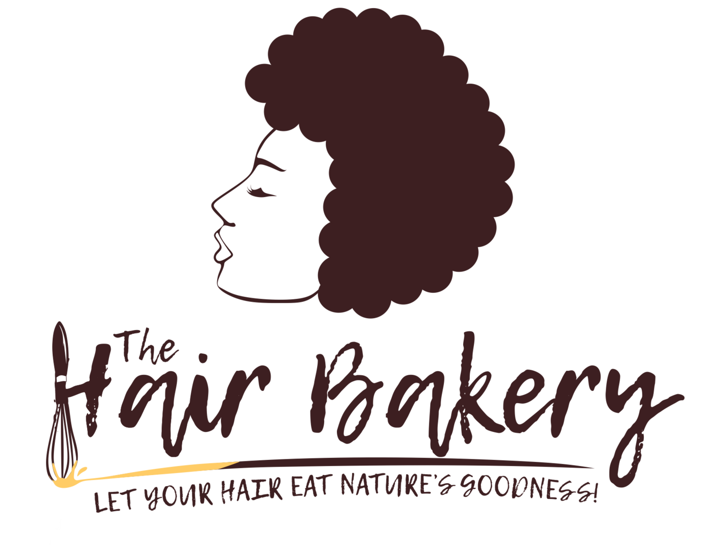 hair bakery corporation logo home of all natural hair products for kinky hair